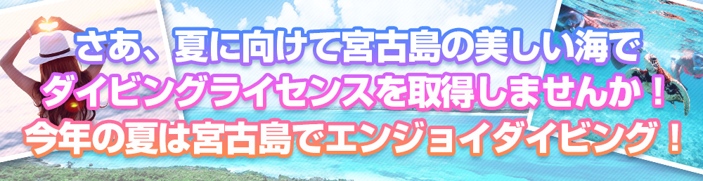 今年の夏は宮古島でダイビング！